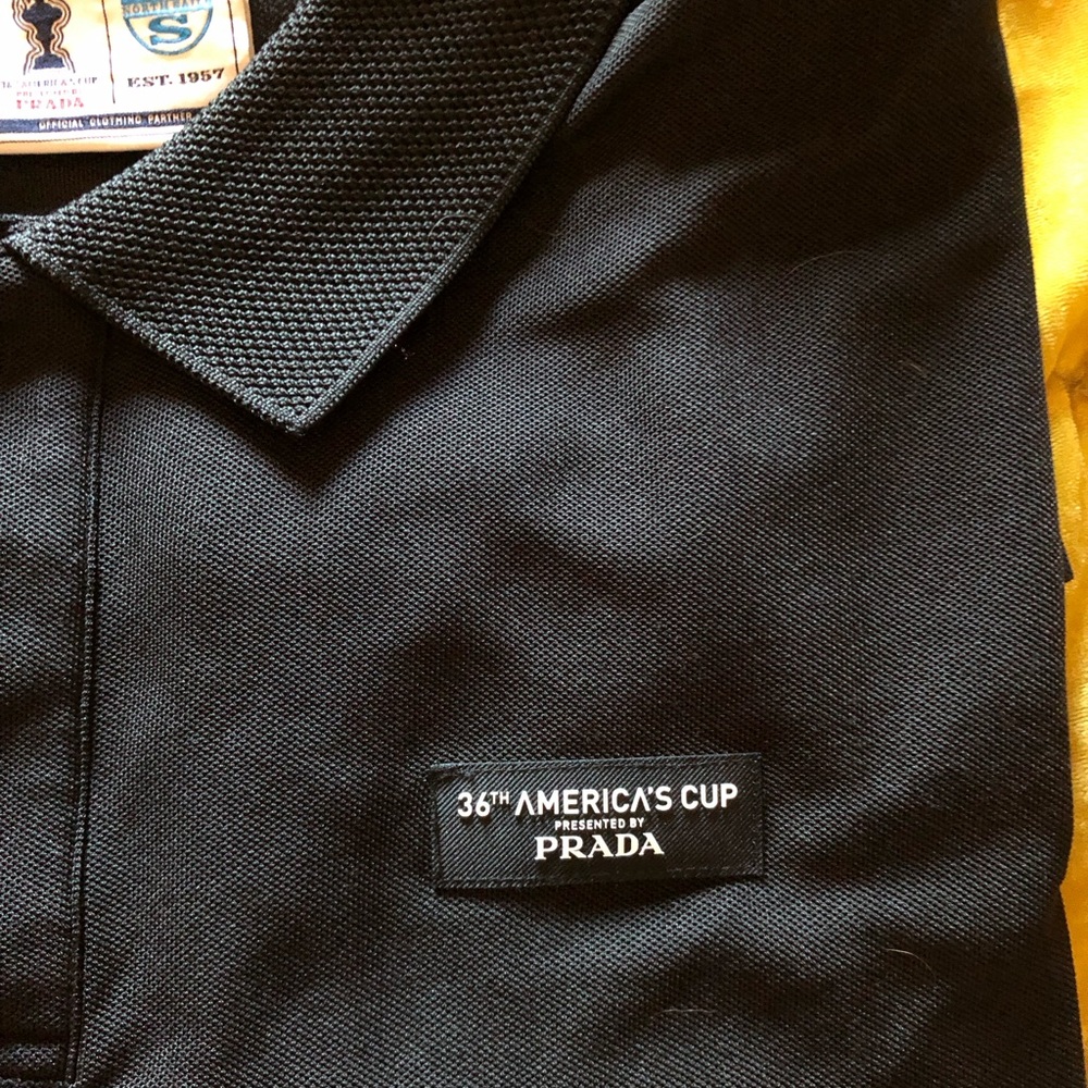 Prada Black Polo Shirt